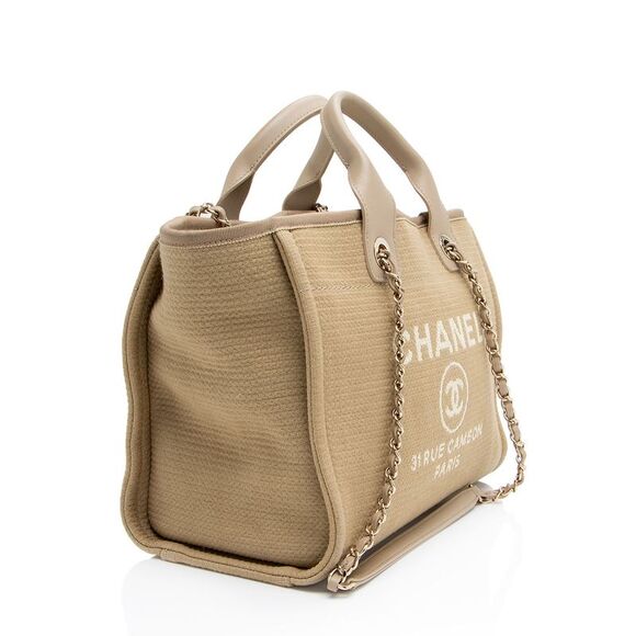 Chanel Mixed Fibers Deauville Small Tote - Picture 2 of 15